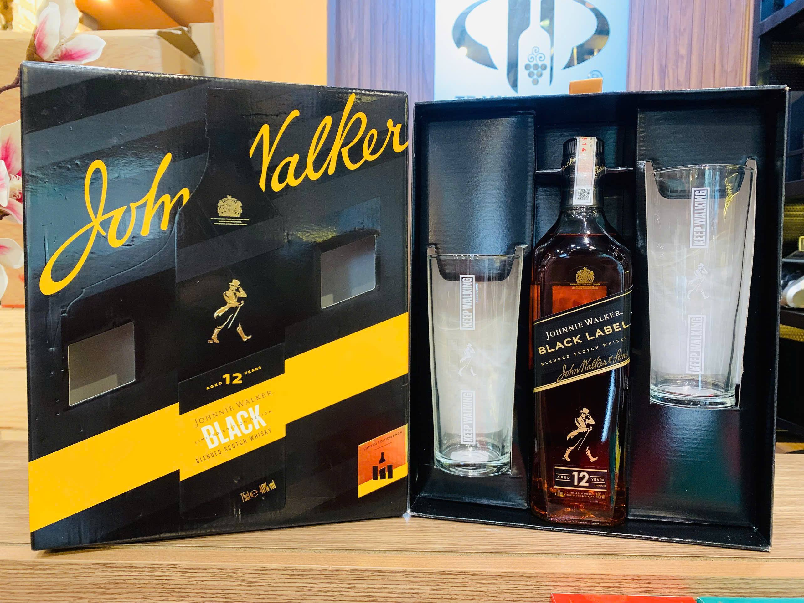 Johnnie Walker Black Label 12 Years 750ml (Hộp quà)